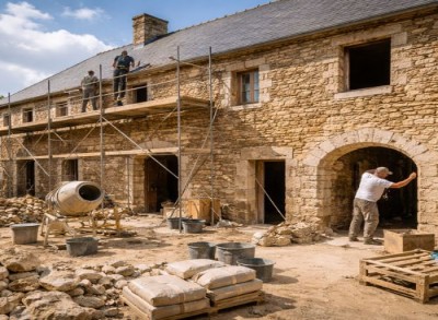 MORNY RENOVATION réhabilite et rénove votre bâtiment en pierre sur Le Faulq. à Le Faulq